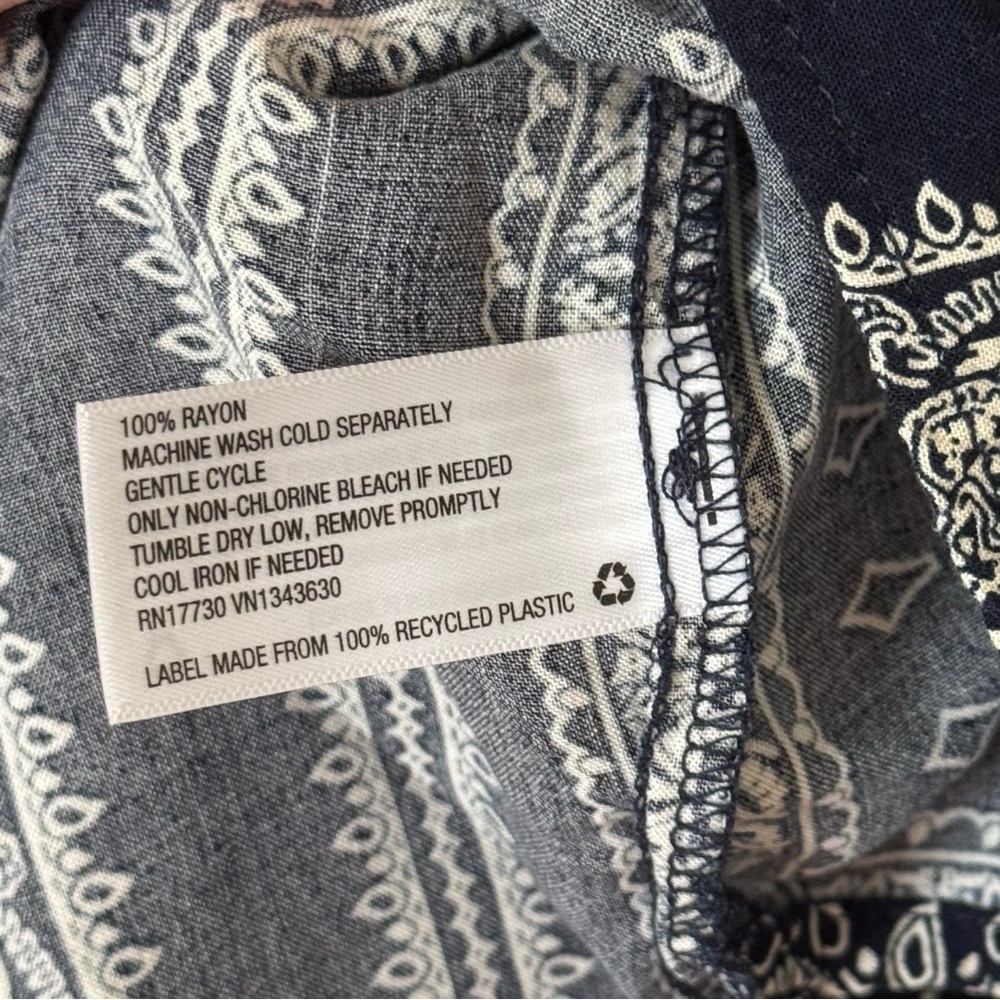 Original Use Patterned Button Down - Picture 6 of 6